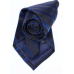 stropdas zwart met donkerblauw streep